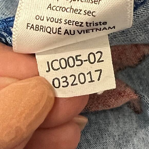 Girls LuLaRoe Gracie American Red Star Tunic Shirt Top Size 8 - Picture 4 of 6